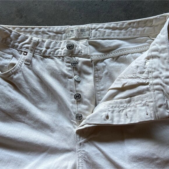 We the Free Flare Pull ON Pants Women’s Size 27 Cream White Travel - Picture 4 of 16